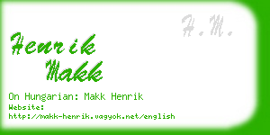 henrik makk business card